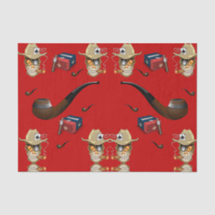 Decorative tissue paper mancave cigars