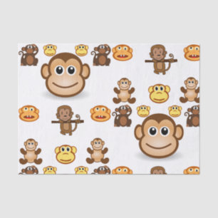Decorative tissue paper monkeys