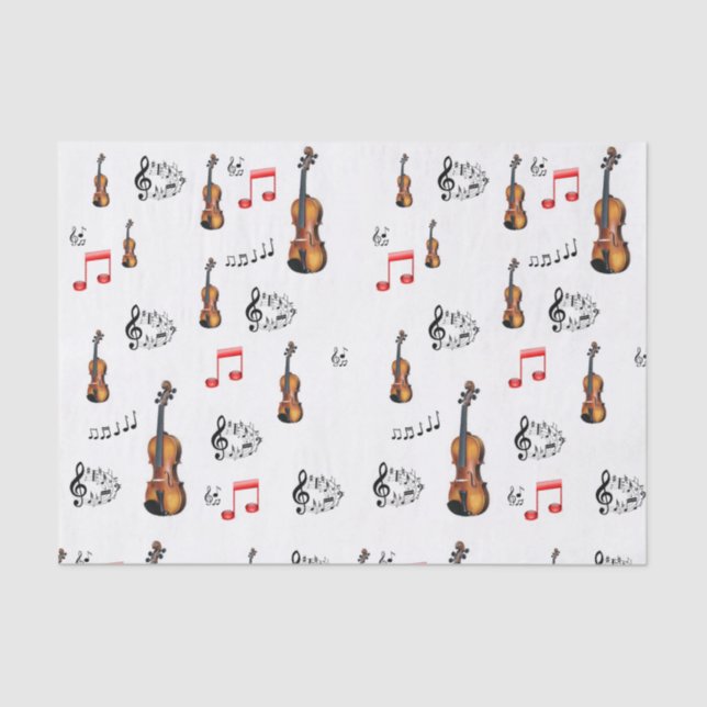 Decorative tissue paper musicians music (Front)
