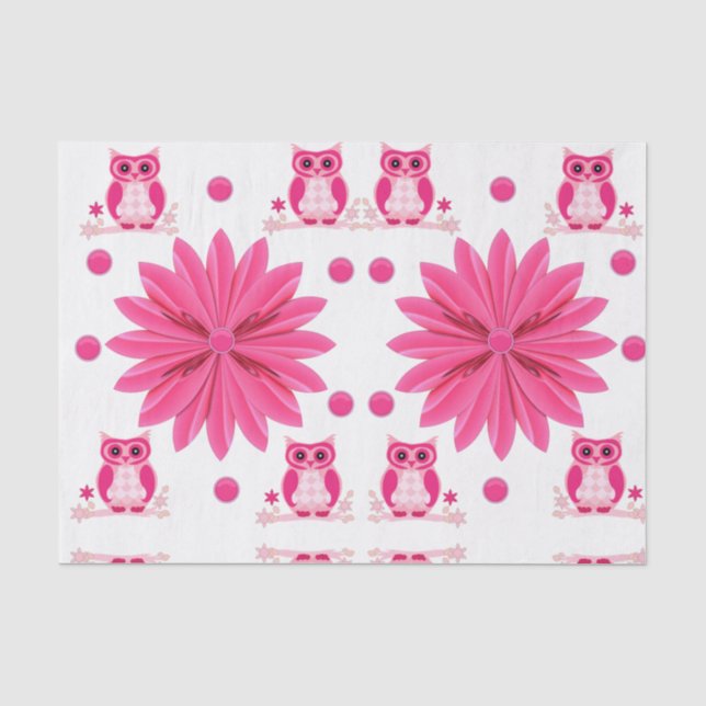 Decorative tissue paper owls (Front)