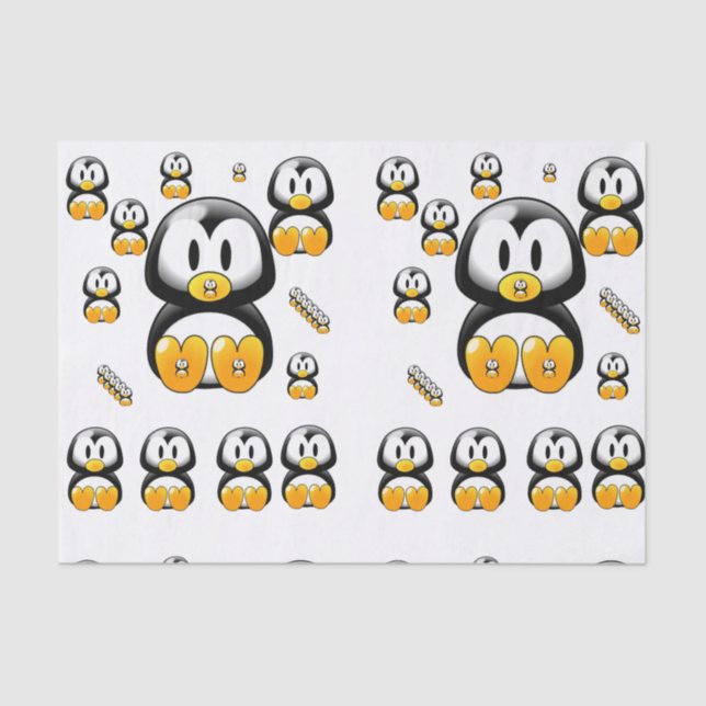 Decorative tissue paper Penguin (Front)