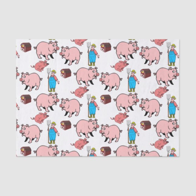 Decorative tissue paper Pig (Front)