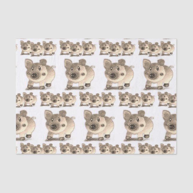 Decorative tissue paper Pig (Front)