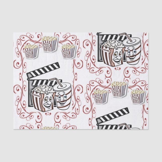 Decorative tissue paper popcorn (Front)