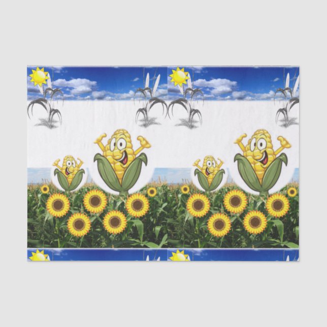 Decorative tissue paper popcorn (Front)