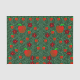 Decorative tissue paper red apples