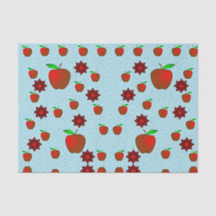 Decorative tissue paper red apples