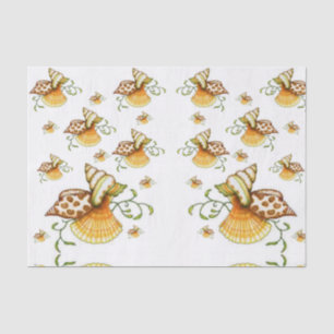 Decorative tissue paper seashells