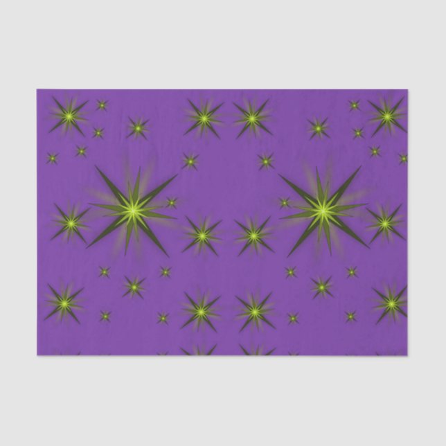 Decorative tissue paper stars (Front)
