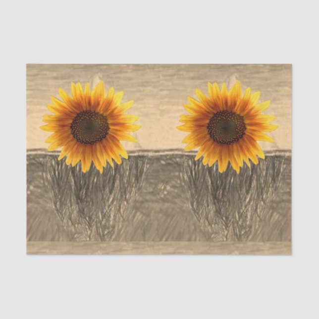 Decorative tissue paper Sunflower (Front)