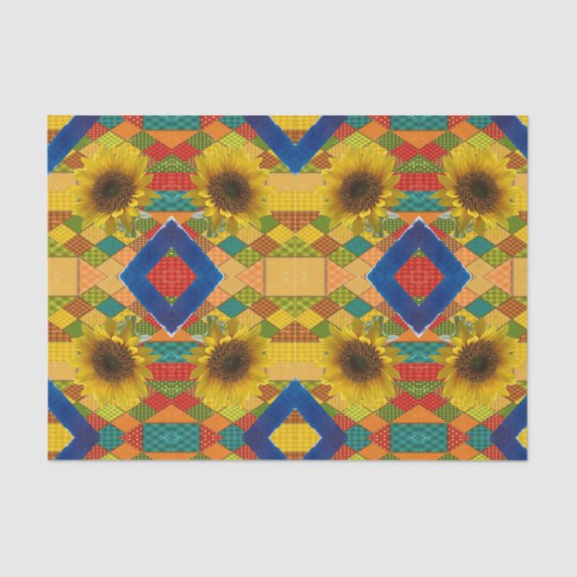 Decorative tissue paper Sunflower (Front)
