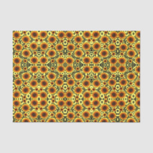 Decorative tissue paper sunflowers