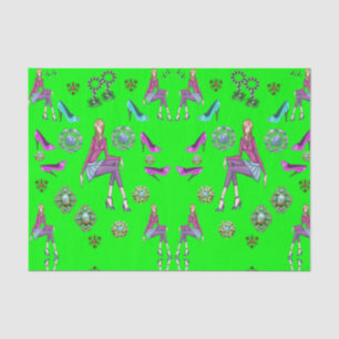 Decorative tissue paper teenagers shoes