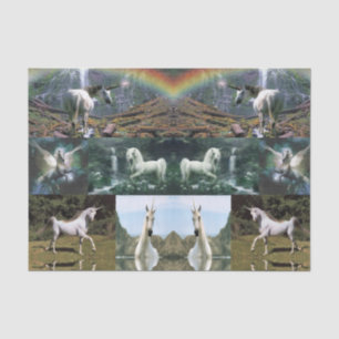 Decorative tissue paper unicorns