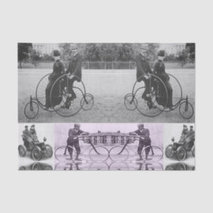 Decorative tissue paper vintage photos
