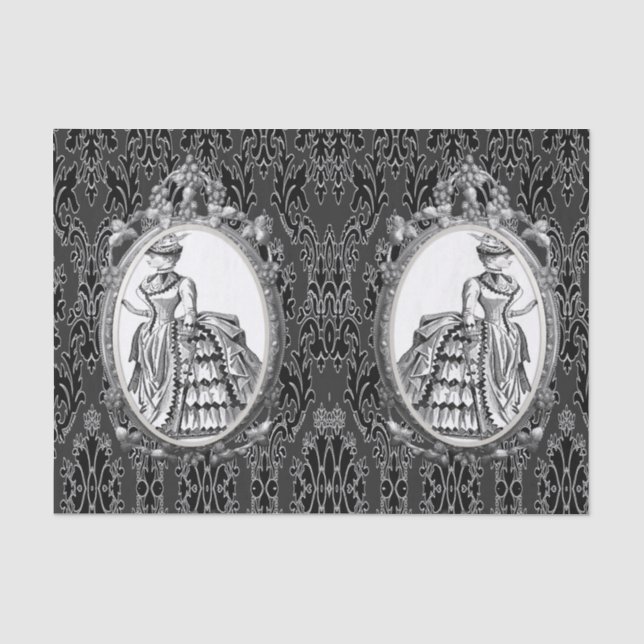 Decorative tissue paper vintage photos (Front)