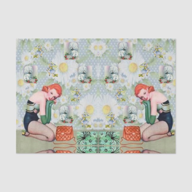 Decorative tissue paper vintage photos (Front)
