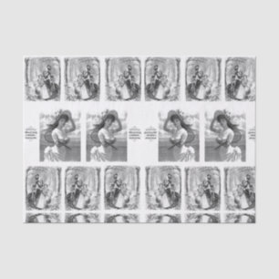 Decorative tissue paper vintage photos
