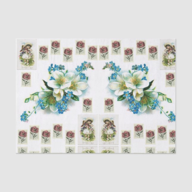 Decorative tissue paper vintage photos (Front)