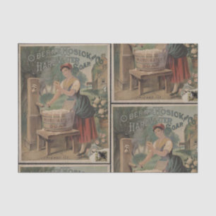 Decorative tissue paper vintage photos