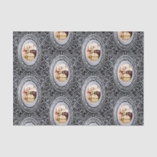 Decorative tissue paper vintage photos (Front)