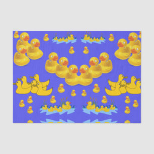 Decorative tissue paper yellow ducks