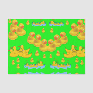 Decorative tissue paper yellow ducks