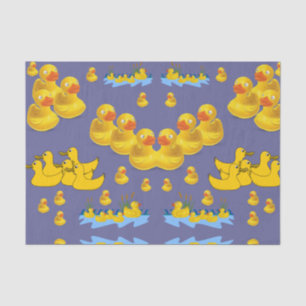 Decorative tissue paper yellow ducks
