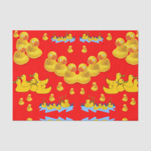 Decorative tissue paper yellow ducks