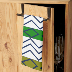 Decorative Trendy Chevron Stripes Pattern Kitchen Towel