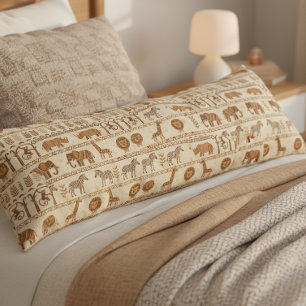 Decorative Tribal Border Safari ID1243 Body Pillow