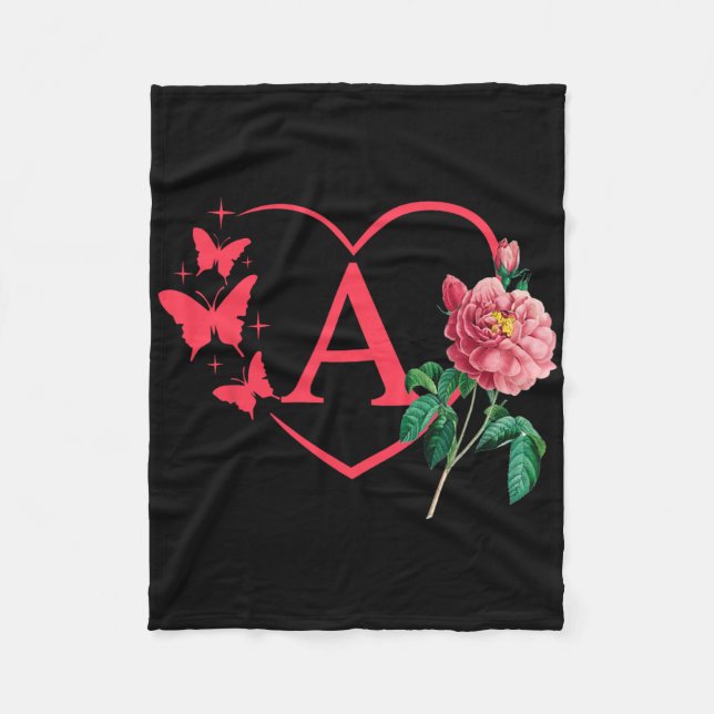 Decorative Valentine  Fleece Blanket (Front)