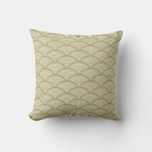 Decorative Vintage Japaneses Pattern Throw Pillow