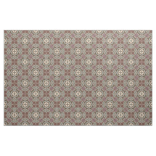 Decorative Vintage Retro Chic Nouveau Deco Pattern Fabric