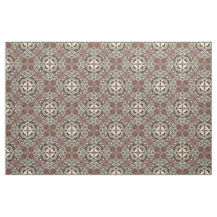 Decorative Vintage Retro Chic Nouveau Deco Pattern Fabric