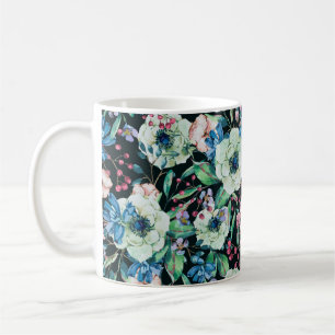 Decorative vintage watercolor natural seamless pat coffee mug
