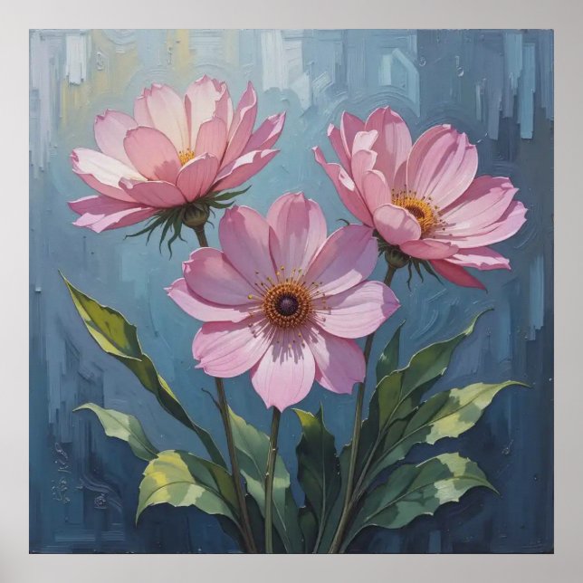 Decorative Wall Art - Floral Oil Painting #2  (Front)