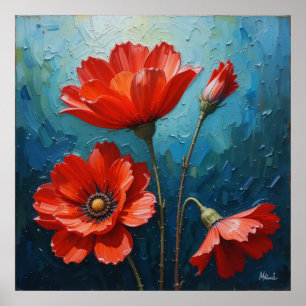 Decorative Wall Art - Floral Oil Painting #3 