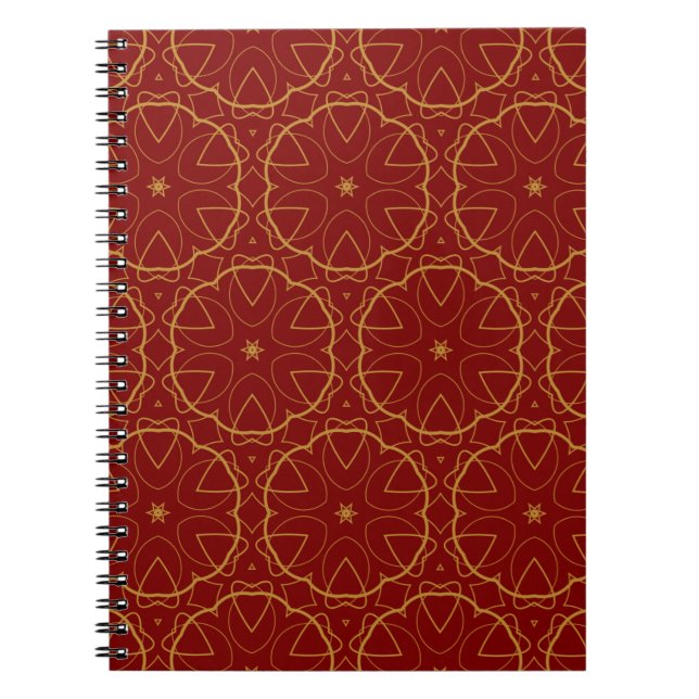 Decorative wallpaper design in shape. seamless pat notebook (Front)