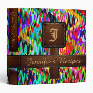 Decorative Wave Mosaic Pattern #4 Binder