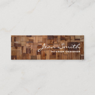 Decorative Wood Interior Design Mini Business Card