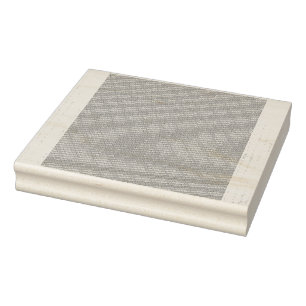 Decorative Wood Panel with Textured Veneer and Mou Rubber Stamp