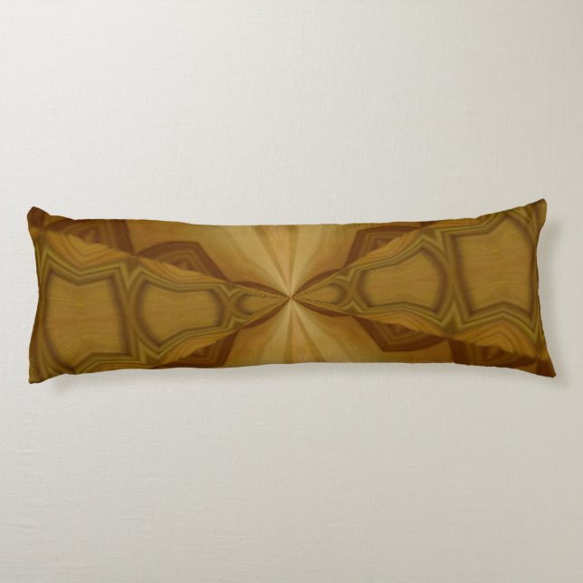 Decorative wood pattern body pillow (Back)