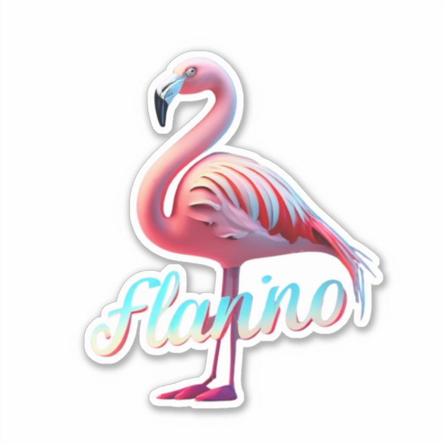 Décorez avec des Stickers Flamant rose (Devant)