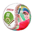 Décorez la balle de baseball avec le nom et le num
