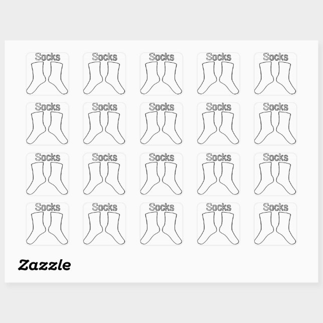 Décorez-vous Chaussettes Stickers (Feuille)