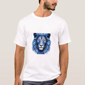 Décors majestueux de T-shirts Lion géométriques