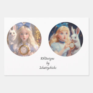 Decoupage 12inch Rounds Fantasyland Wonderland  Wrapping Paper Sheet