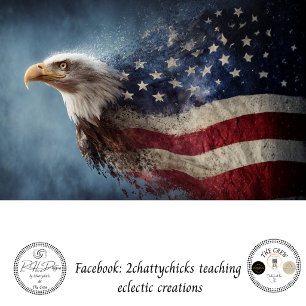 Decoupage 250th American Eagle Fusion Art Tissue Paper