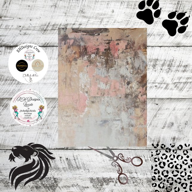 Decoupage Abstract Faux Finish Matches Leopard  Tissue Paper (Creator Uploaded)